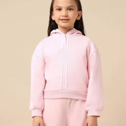 U.S. Polo Assn. Girls Pink Cotton Logo Sweatshirt-picture-33