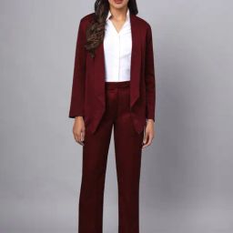 BRINNS Burgundy Blazer With Trousers-picture-26