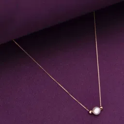 Kai Jewel Sterling Silver Rose Gold Trendy Pearl & Beads Chain Necklace-picture-35