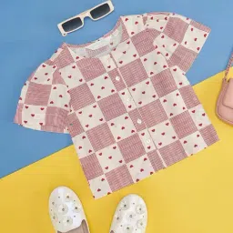 Akkriti by Pantaloons Kids Red & White Printed Top-image-50