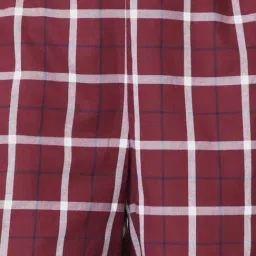 Van Heusen Maroon Checks Shorts image 5