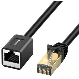 FEDUS Cat8 Ethernet Extension Cable RJ45 Shielded Male to Female 40 Gbps 1 m-picture-40