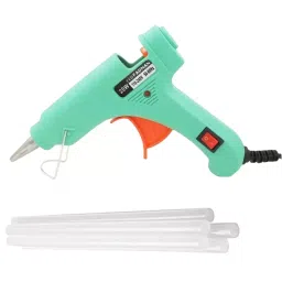 Fadman 20 W Standard Temperature Hot Melt Mini Glue Gun with 5 Stick Turquoise 7 mm Stick Dia., 0056-TURQUOISEMINI20WT-5ST-picture-31