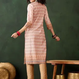 Sangria Embroidered Straight Kurtas image 4