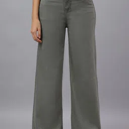 The Roadster Lifestyle Co Wide leg High-Rise Cotton Jeans-image-45