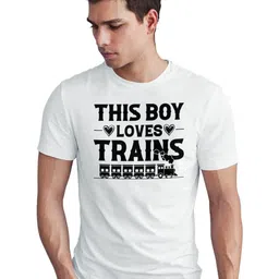 Seekbuylove Typography Printed Round Neck Short Sleeves Bio Finish Pure Cotton T-shirt-picture-28