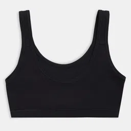 Sillysally Pack of 3 Sleeveless Solid Non Padded & Non Wired Active Bras -Black White & Grey Melange image 5