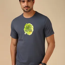 SZN Men Typography Printed Regular Fit T-shirt-image-6