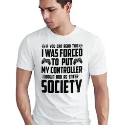 Seekbuylove Men Typography Printed Bio Finish T-shirt-picture-31