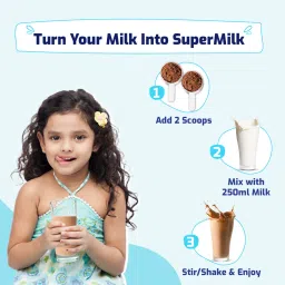 Gritzo SuperMilk Daily Nutrition, 2-6y Kids & Gummies (Double Chocolate, 800g & Strawberry, 30 Nos) image 4