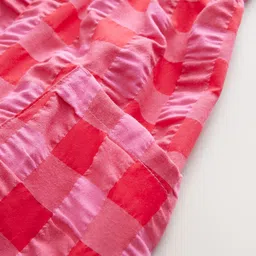 NEXT Girls Smocked Checked Playsuit image 5