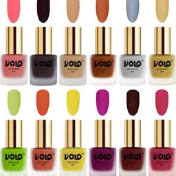 VOLO Set Of 12 Velvet Matte Nail Polish - 8 ml Each image 1