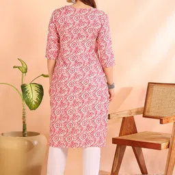 DSK STUDIO Printed Straight Kurta image 4