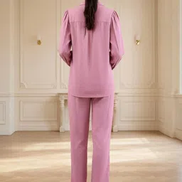 ZUMMER Embroidered Pure Cotton Shirt With Trouser Co-Ords image 5