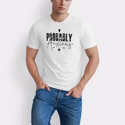 Seekbuylove Men Typography Printed Bio Finish T-shirt image 5