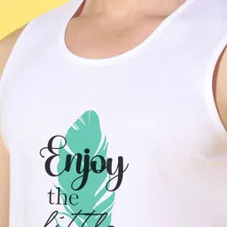 WOOSTRO Men Pack of 2 Typography Printed Round Neck Cotton Slim Fit T-shirts image 3