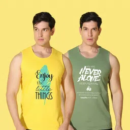 WOOSTRO Men Typography 2 Printed Applique Slim Fit T-shirt image 3