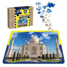 Webby Taj Mahal Wooden Jigsaw Puzzle Multicolor - 108 Pieces-image-95