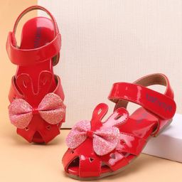 Babyoye Bellies & Peep Toes - Red-picture-13