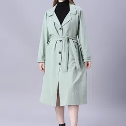 Autumn Hues Women Water Resistant Longline Open Front Jacket image 1