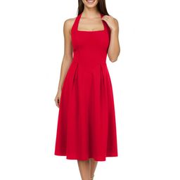 Trendyol Halter Neck Fit & Flare Dress-picture-18