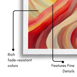 Sassyco Pink & Yellow 1 Piece Canvas Abstract Wall Paintings image 5
