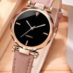 LAKSH Unisex Dial & Leather Straps Analogue Watch MG Leather Peach AvWS-picture-34