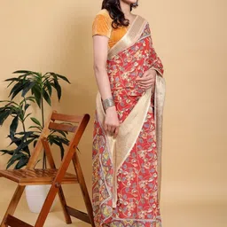 GOHILL ENTERPRISE Ethnic Motifs Pure Linen Handloom Saree-picture-16