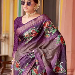 Saree mall Ethnic Motifs Zari Silk Blend Sungudi Sarees-picture-36
