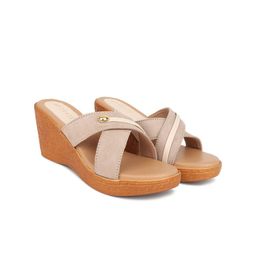 TRASE Suede Wedge Sandals with Bows-picture-5