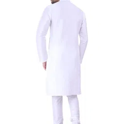 JEXI Men Regular Dupion Silk Kurta with Churidar image 3