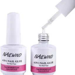 nailwind 6 in 1 UV Gel Glue for Nail Tips for Nail Art Design ,Strong Adhesive image 2
