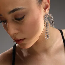 SOHI Contemporary Half Hoop Earrings image 5