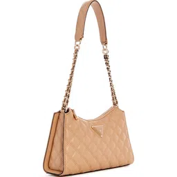 GUESS Textured PU Structured Shoulder Bag with Quilted-picture-24