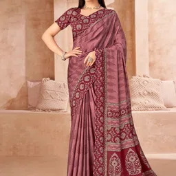 DIVASTRI Poly Crepe Saree image 1
