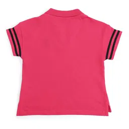 U.S. Polo Assn. Kids Girls Polo Collar Pure Cotton T-shirt image 4
