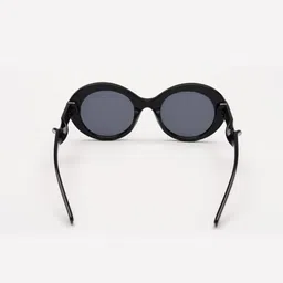 PELLE LUXUR Unisex Black Lens & Black Other Sunglasses image 3