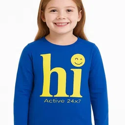 Sanwariya Seth Ji Creations Kids Printed Extended Sleeves Applique T-shirt-picture-15