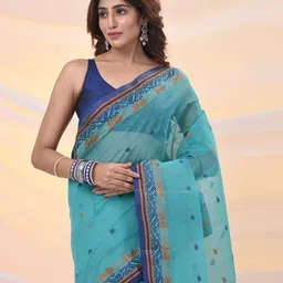Arhi Woven Design Pure Cotton Taant Saree image 4