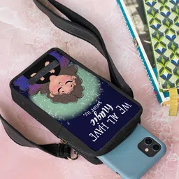 Kalankit Abstract Printed Mobile Sling Pouch-picture-12