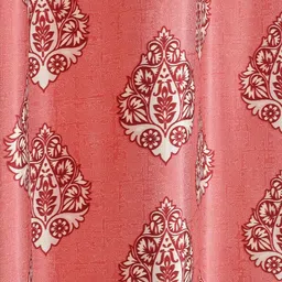 GEET CREATIONS Pink & White Ethnic Motifs Room Darkening Window Curtain image 3