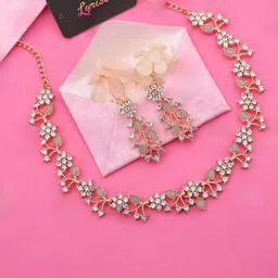 Anouk Gold-Plated Artificial Stone-Studded Jewellery Set image 1