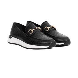 ITALIAN SHOES CO Black Leather Casual Shoes-picture-9