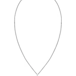 GIVA Men 925 Sterling Silver Rhodium-Plated Admiring Pendant With Chain image 2