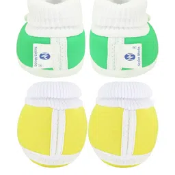 NESKA MODA Kids Pair Of 2 Cotton Booties image 3