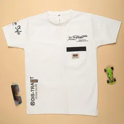 V-Mart Boys Typography Printed Round Neck T-Shirt-image-88