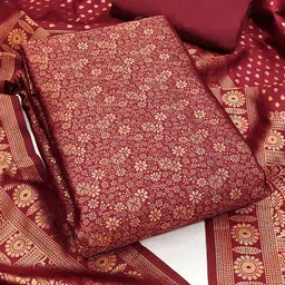 Maroosh Floral Printed Unstitched Dress Material-image-58