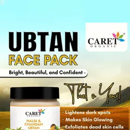 CARET ORGANIC Haldi & Chandan Face Pack For Skin Brightening - 100 g image 5