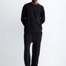 H&M Waffled Cotton Pyjama Top & Bottoms-picture-55