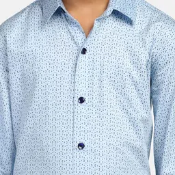 tututree Boys Comfort Pinstripes Printed Casual Shirt image 2